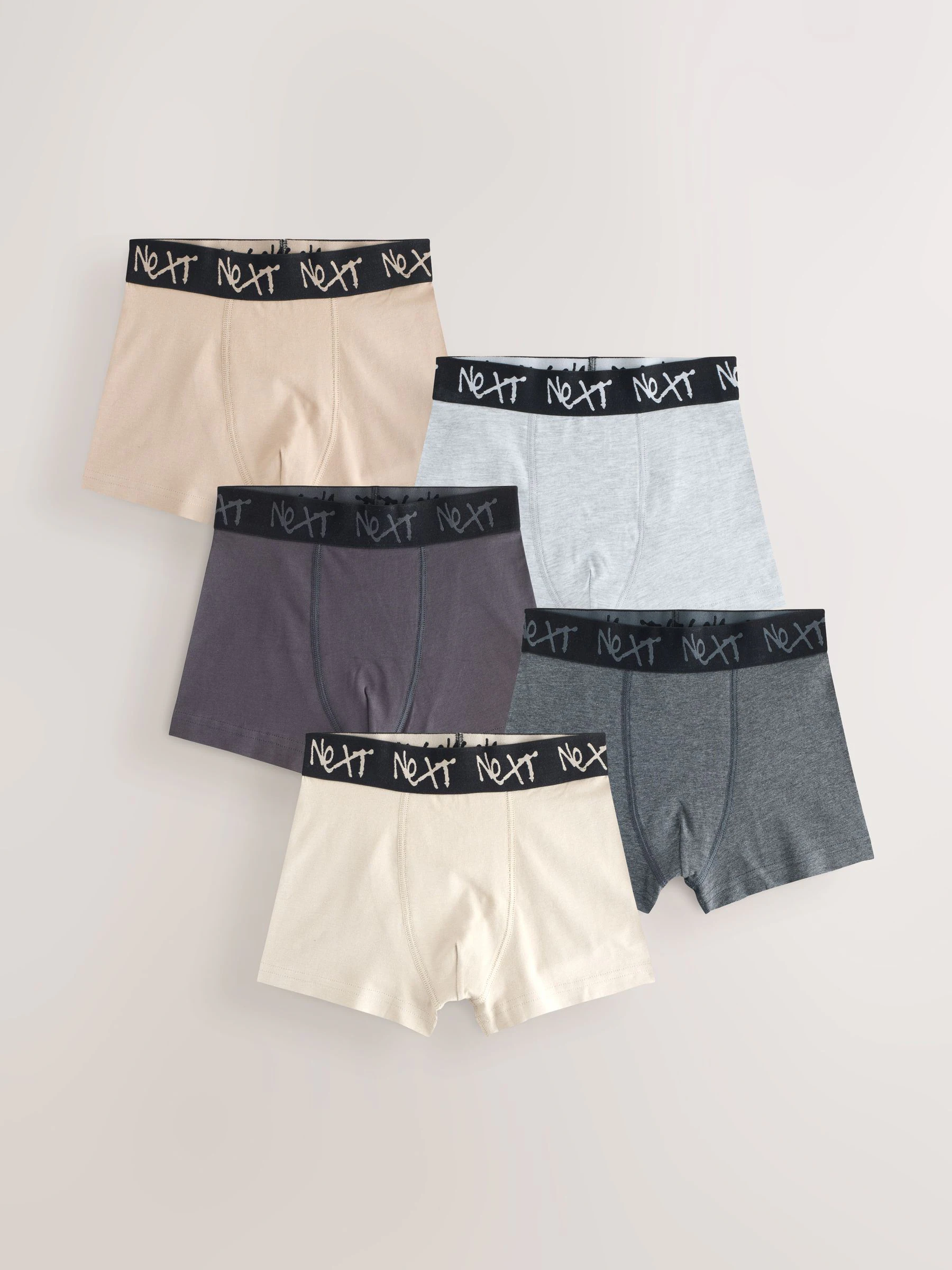 Naturel Multicolor - Verpakking van 5 boxers (2-16jr)
