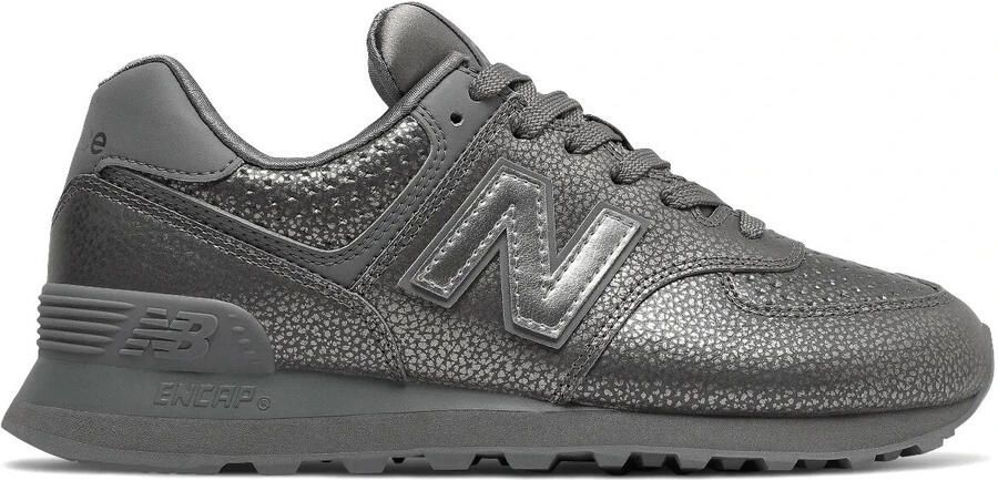 New Balance WL574 sneaker met suède details