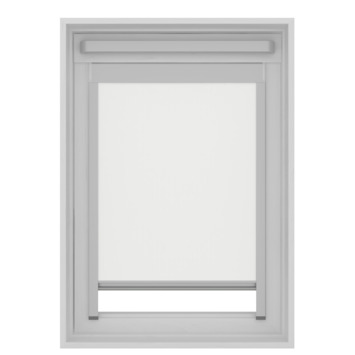 KARWEI dakraam rolgordijn verduisterend wit (kleurnr. 7000) t.b.v. VELUX® dakraam PK10