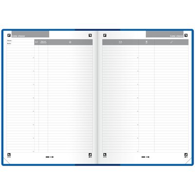 Agenda Oxford Teacher perpétuel - 21 x 29,7 cm - bleu - Hamelin