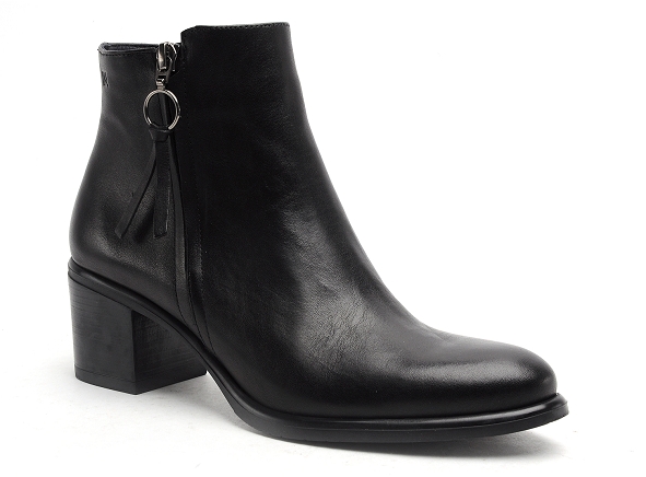 Dorking boots bottine talons femme d8606 su noir