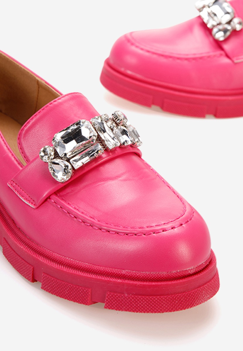 Mocassins élégants femme fuchsia Fatima