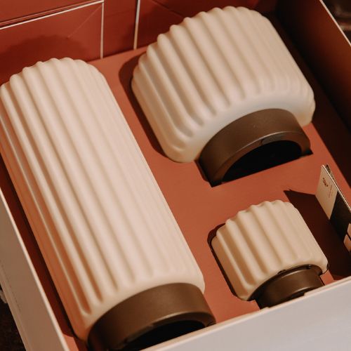 Geschenkset Dentelles Luxe Mini, Tall & Wide Terra