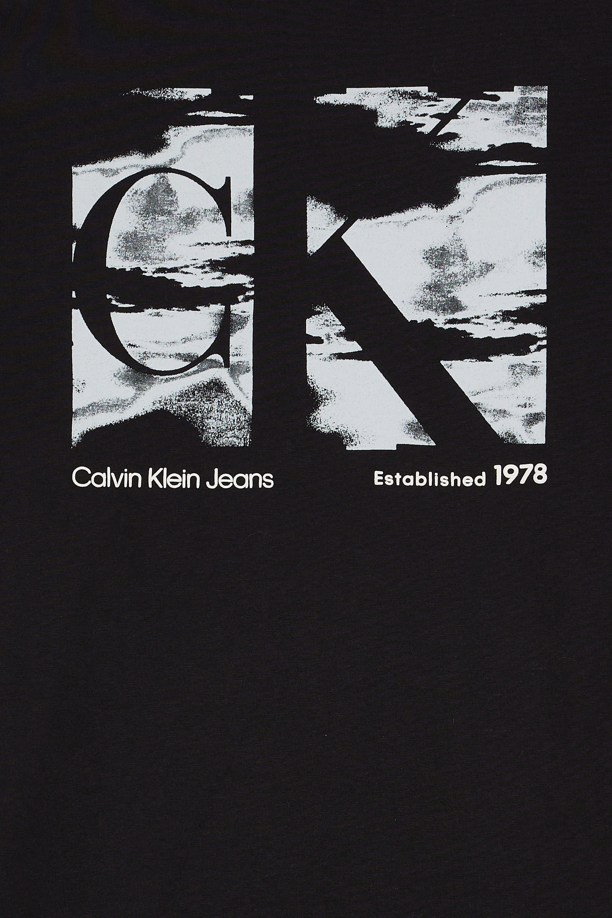 CALVIN KLEIN JEANS T-shirt  BIG BOX LOGO TEE Noir