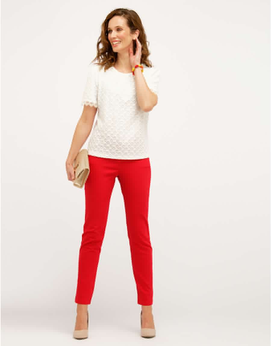T-shirt habillé écru