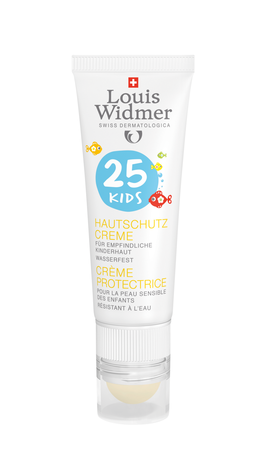 LOUIS WIDMER Creme Solaire Kids Combi Creme LSF25 ohne Parfum 25 ml