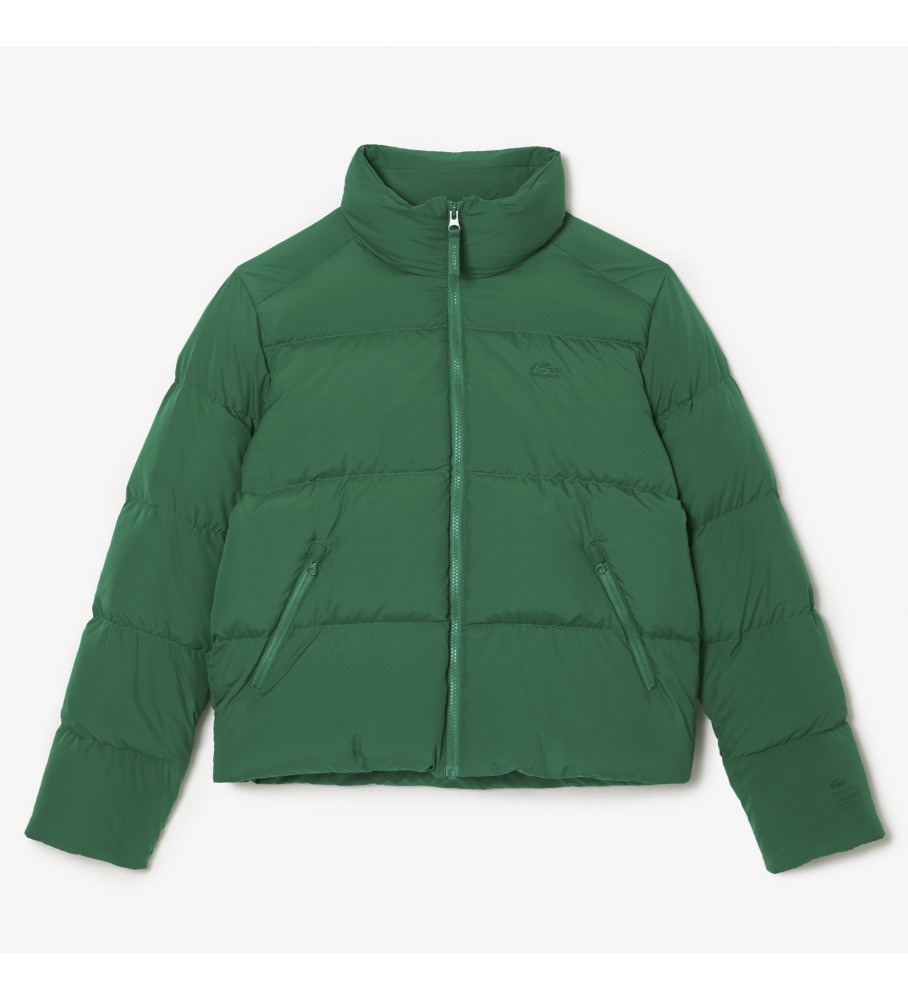 Jaqueta Lacoste Verde Dobrável Acolchoada