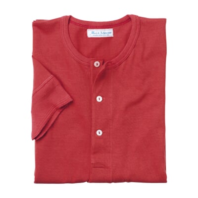 Herrenshirt Jersey Halbarm, Rot