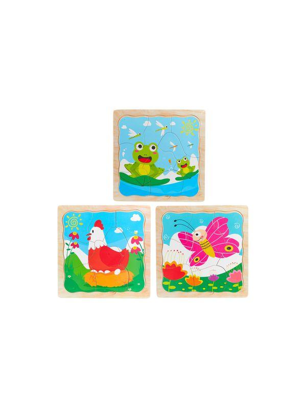 PUZZLE A ENCASTRER EVOLUTION ANIMAUX