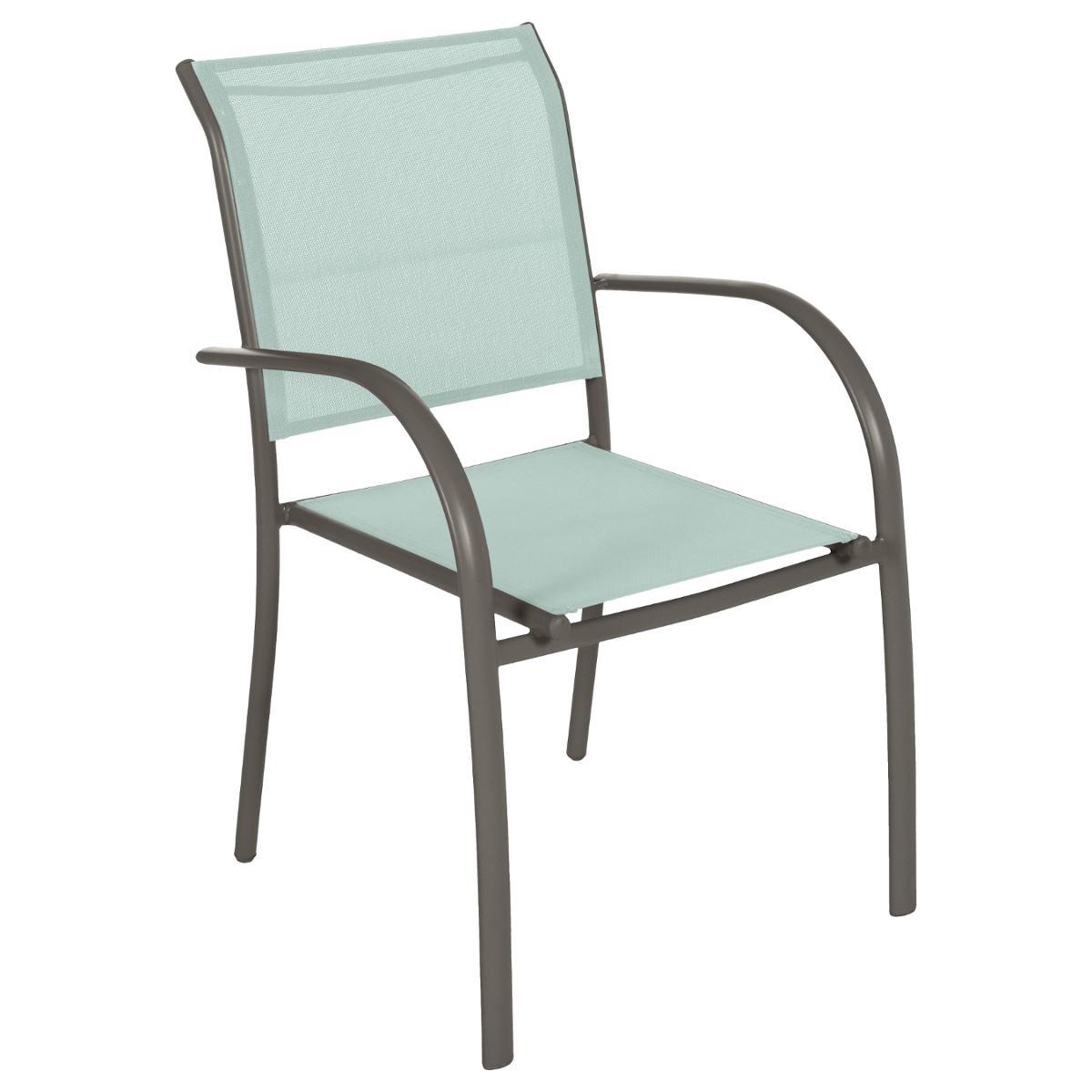 FAUTEUIL PIAZZA VERT CELADON GRAPHITE