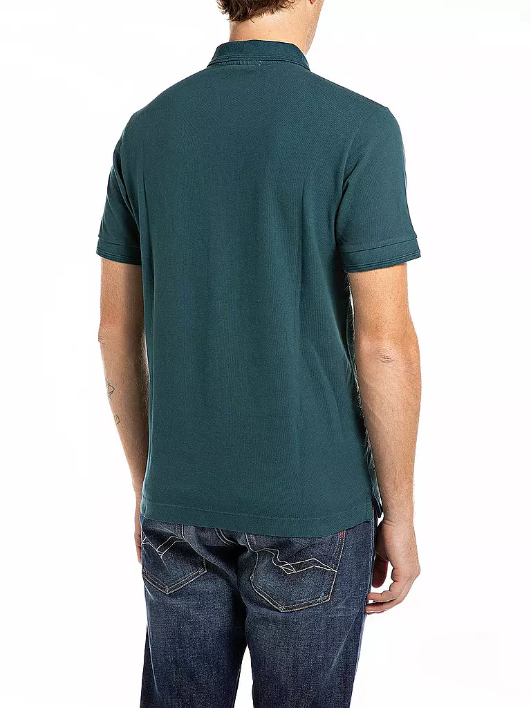 REPLAY Poloshirt dunkelgrün