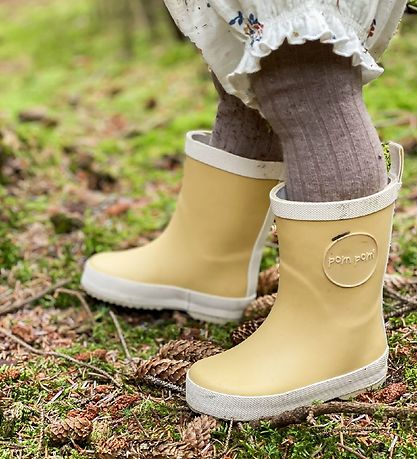 Pom Pom Gummistiefel - Dusty Yellow