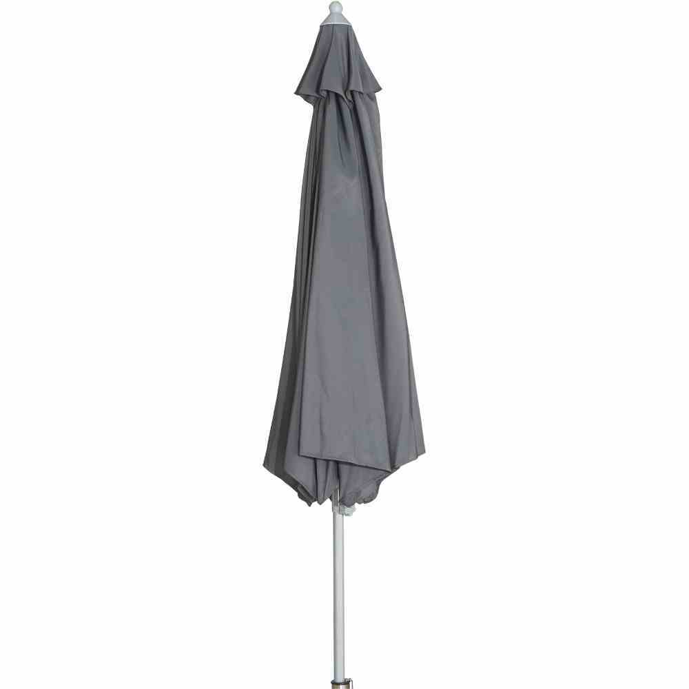 Mittelstockschirm PUSH PRO - grau - Polyester - 300 cm