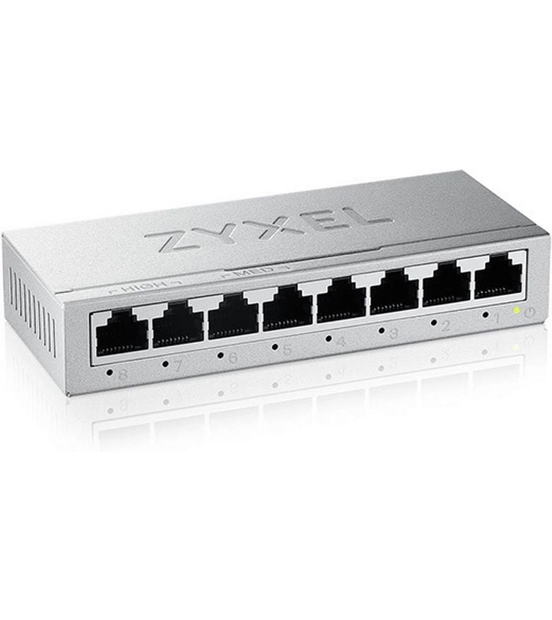 Zyxel Switch GS-108B v5 8 Port Netzwerk-Switch Unmanaged L2 Gigabit Ethernet (10/100/1000)