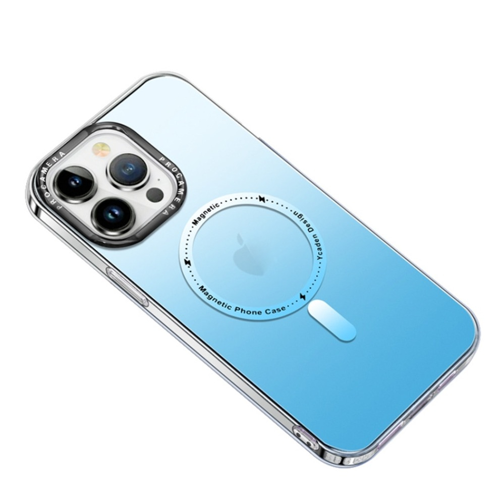 iPhone 14 Pro Max MagSafe Hardcase Hülle mit Farbverlauf - Blau