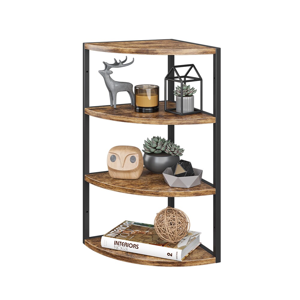 Vicco Eckregal Standregal Raumteiler Fyrk 3 Ebenen Medienregal Antikholz-Optik