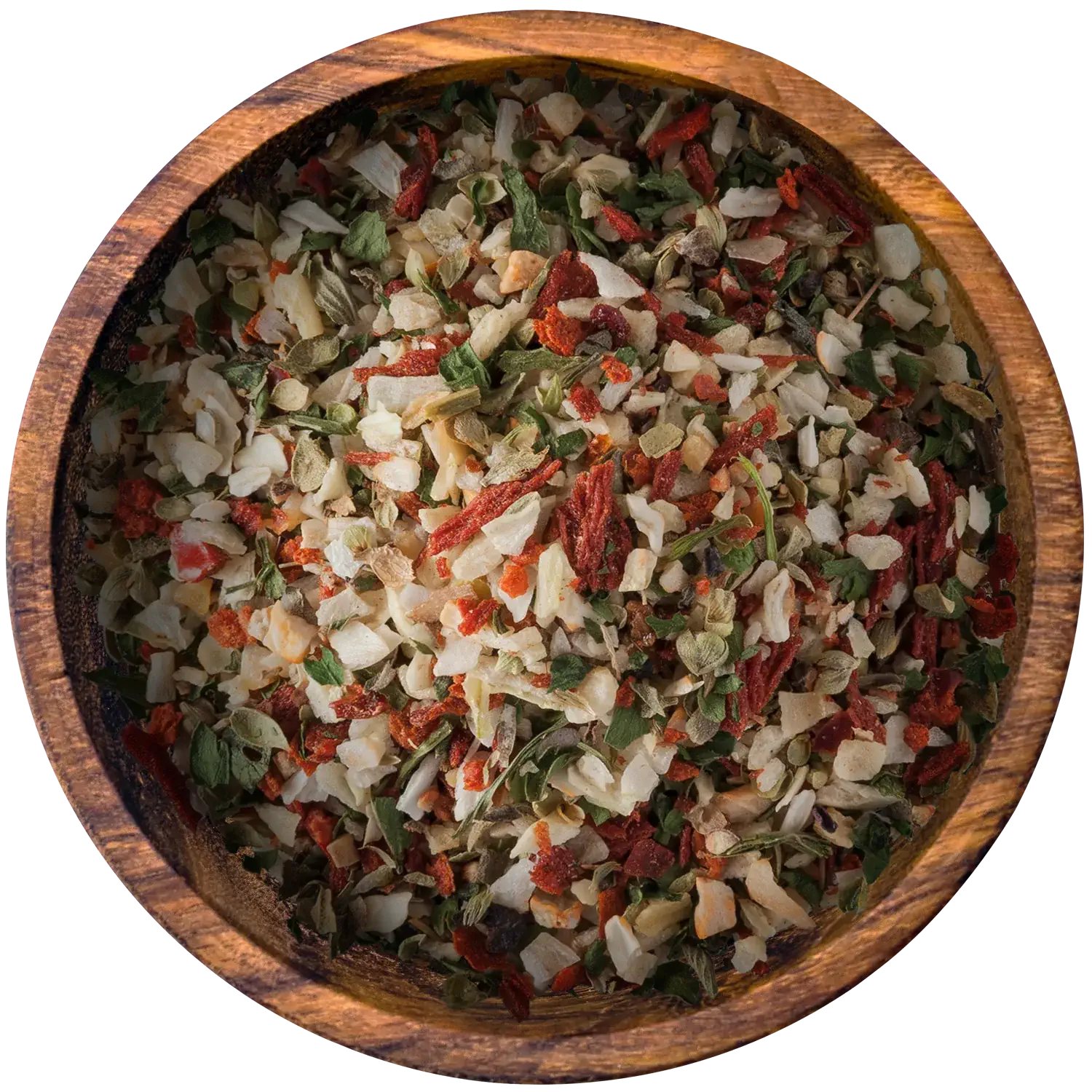 Chimichurri, argentinische Gewürzmischung, geschrotet, im Glas
