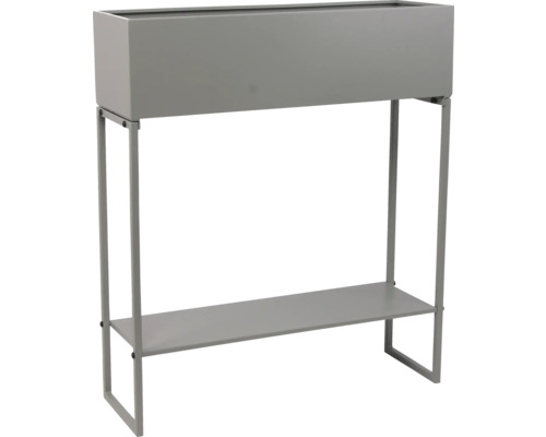 Plantentafel/bloembak Lafiora 61,5 x 21 x 70 cm metaalgrijs