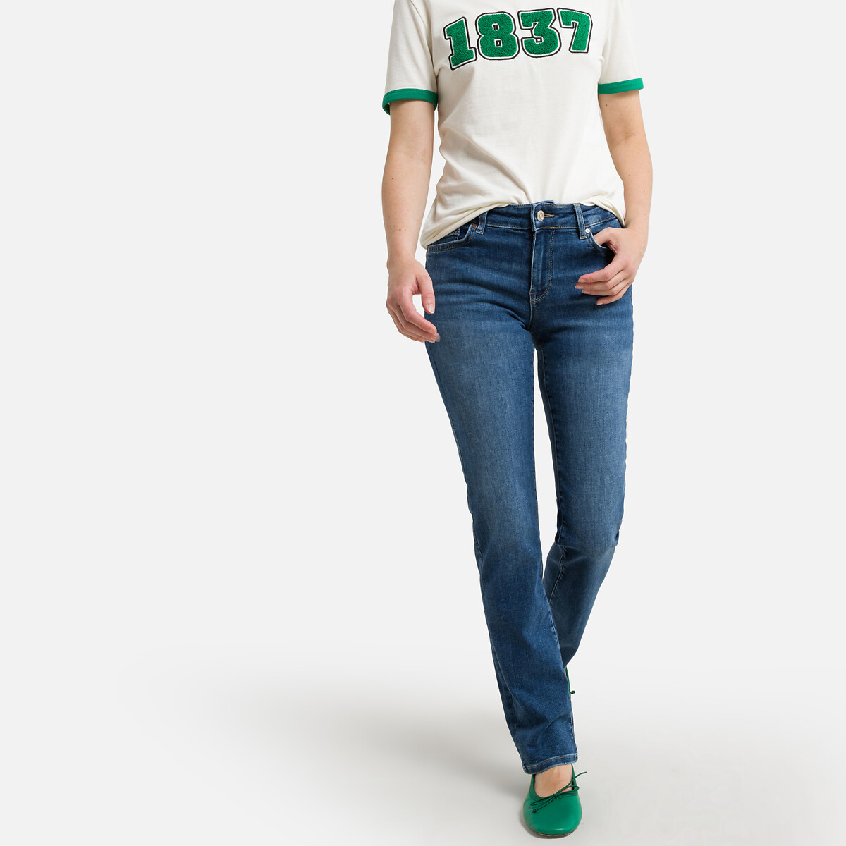 SOMENTE<br>Calça jeans slim com cintura padrão