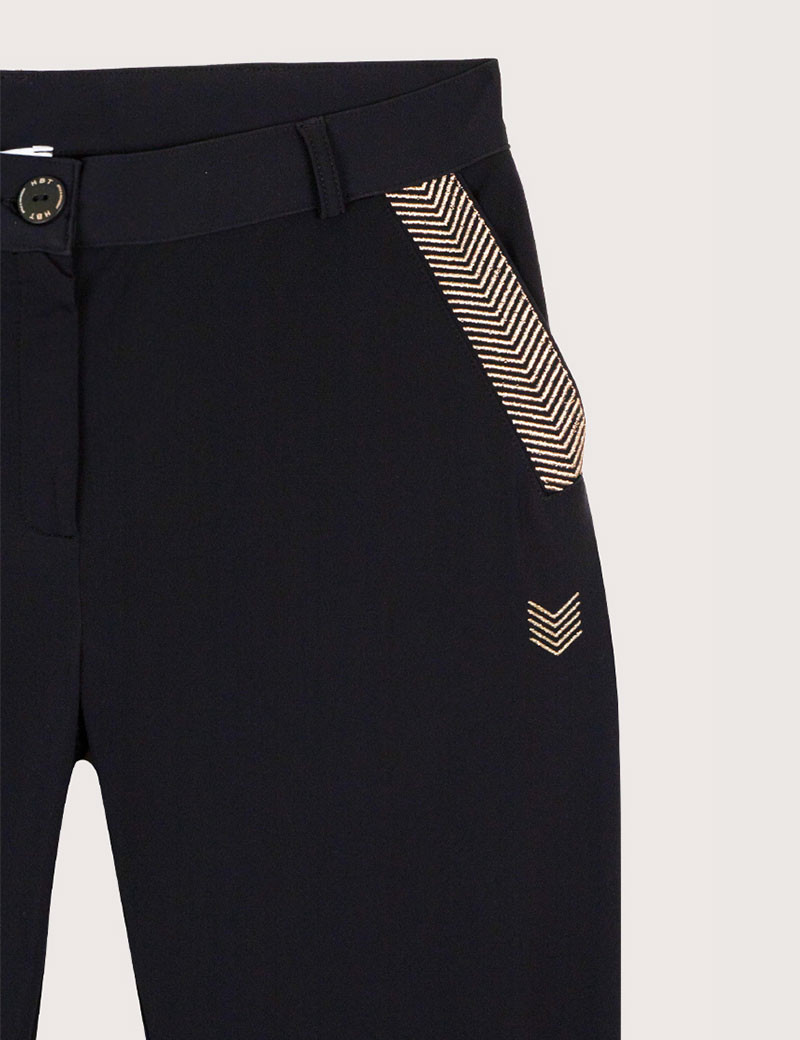 HBT NONCHALANTE CITY | CHRISTINA PANTALON NOIR