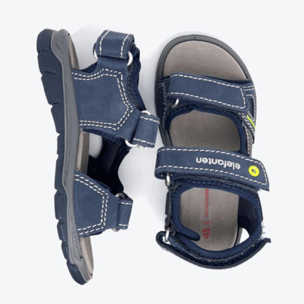 Elefanten Kindersandalen - Sprinter Spider - Blau/Grau