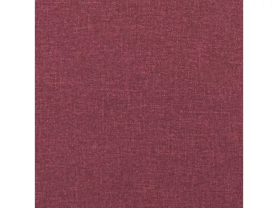 Canapé à 2 places Rouge bordeaux 140 cm Tissu