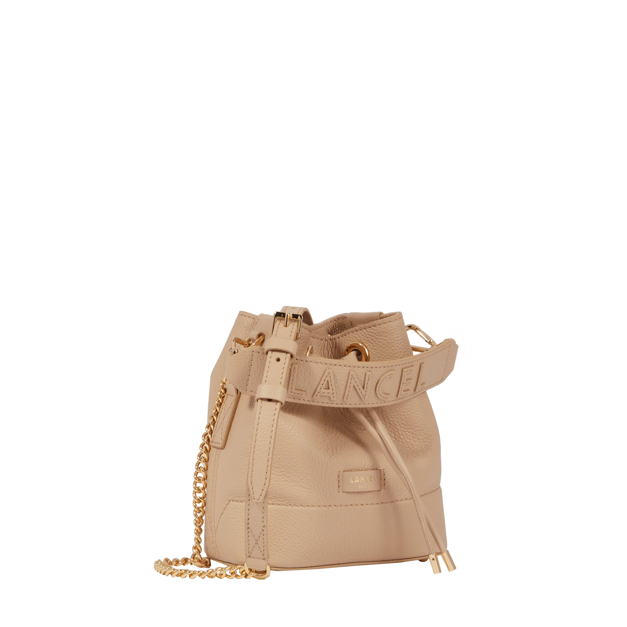 Mini sac seau Ninon de Lancel-Cappuccino/Dore