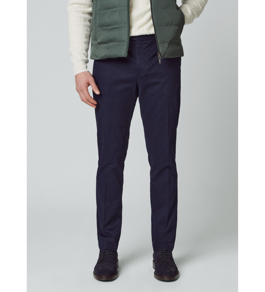 Calças chino azul-marinho Hackett Kensington