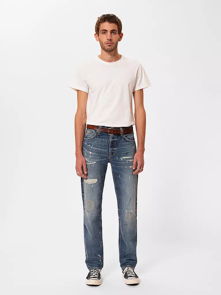 NUDIE JEANS Jeans Straight Fit  blau
