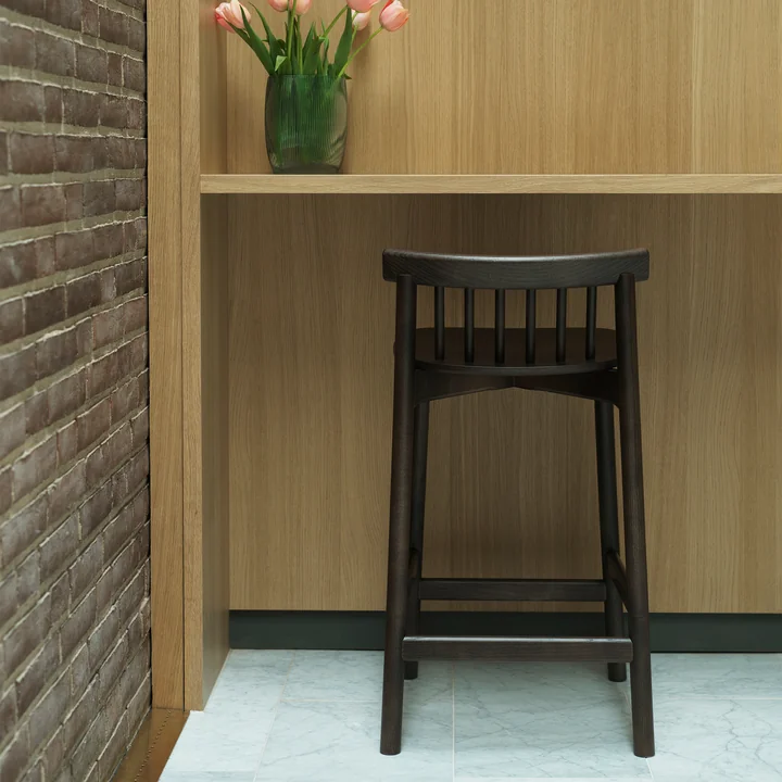 Normann Copenhagen - Pind Barstuhl, 65 cm, Esche natur