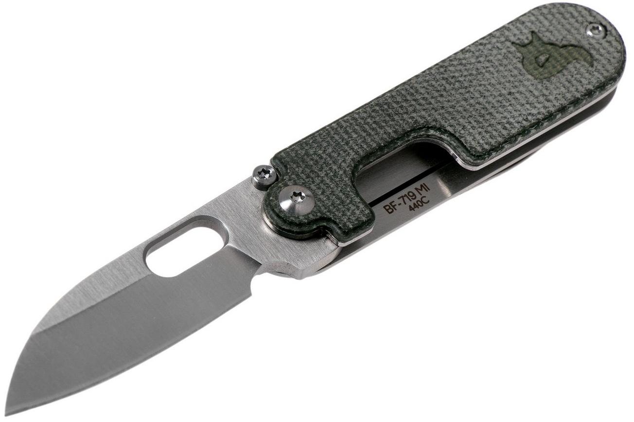 Black Fox Bean Gen 2, 440C, Green Micarta, BF-719-MI zakmes