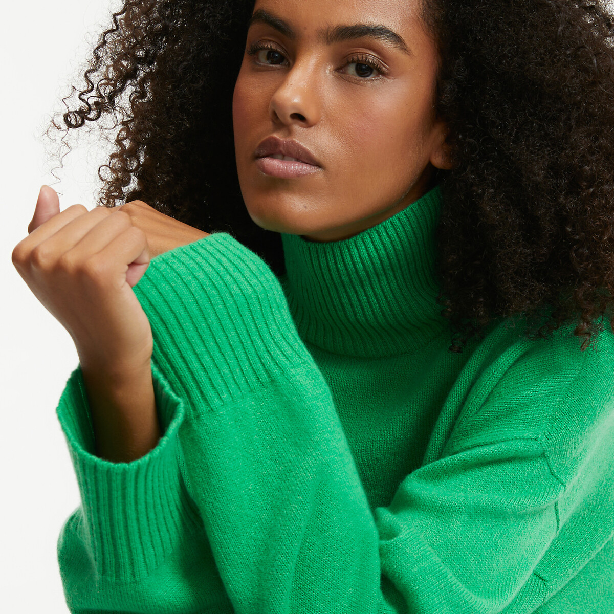 COLEÇÕES LA REDOUTE<br>Trui em lã e cashmere, fabricado na França