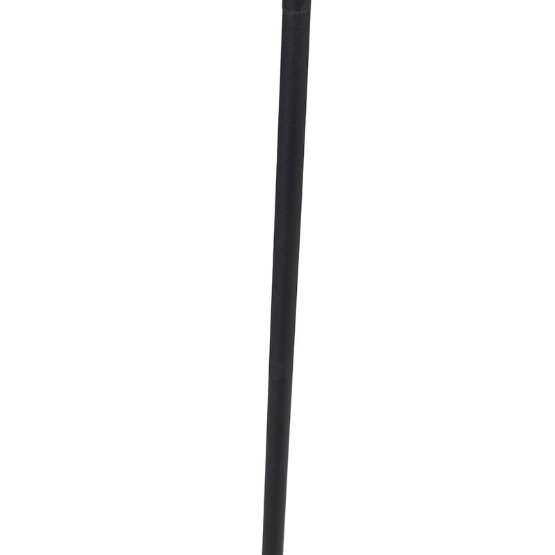 Design vloerlamp zwart incl. LED met touch dimmer - Palka