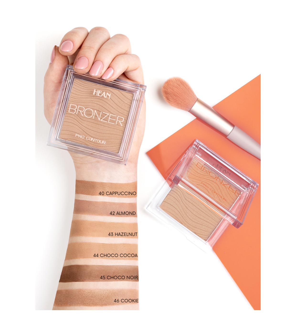 Hean - Powder Bronzer Bronzer Pro-Contour - 44: Choco Cocoa