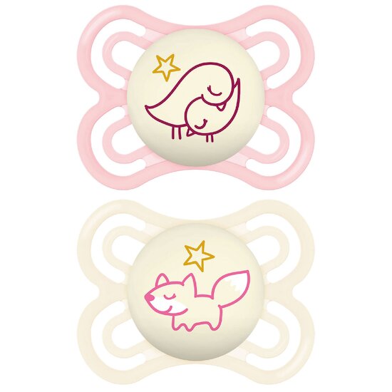 Lot de 2 Sucettes Perfect Nuit 2-6M   Aléatoire        de               Mam