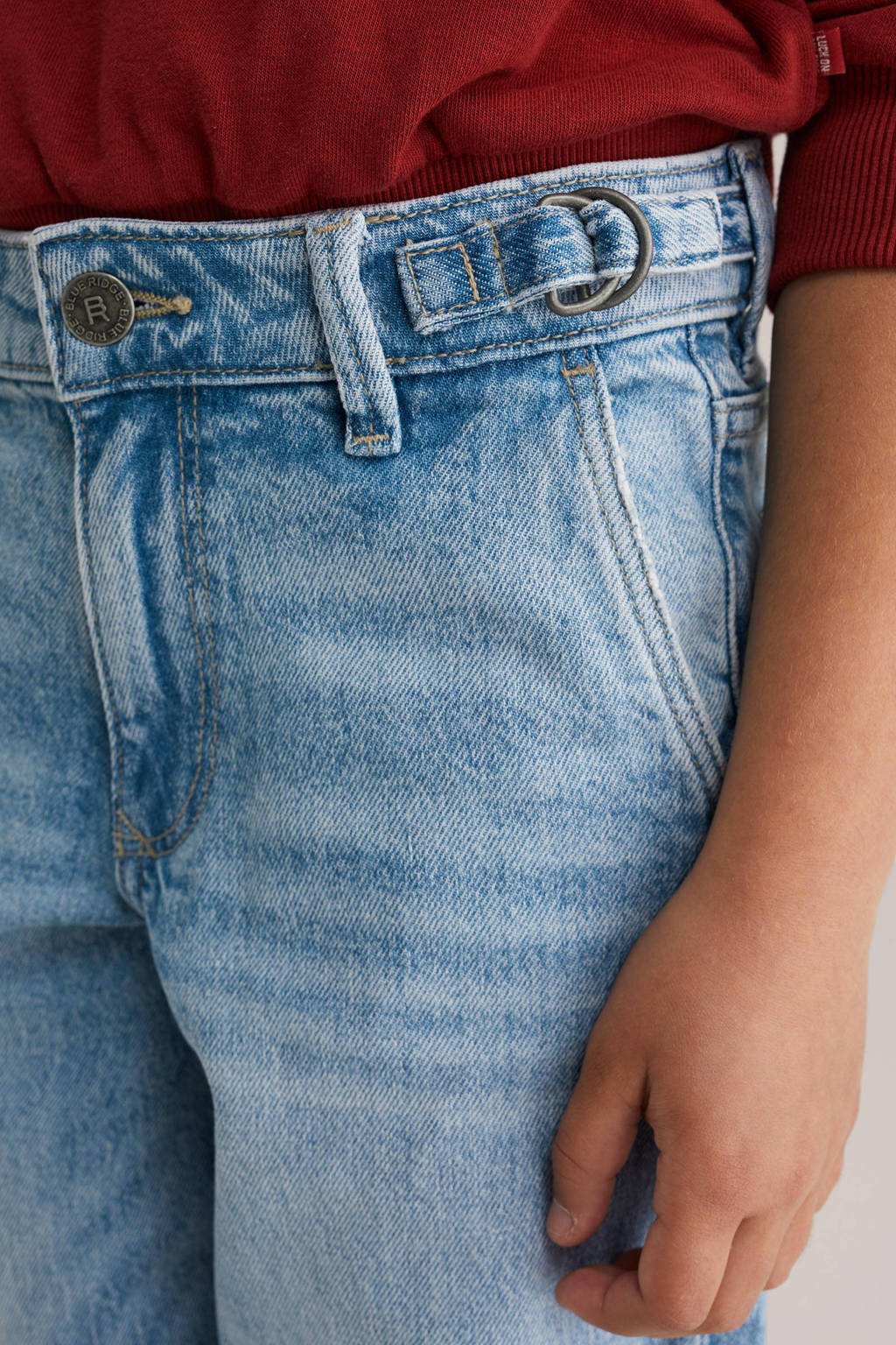 WE Fashion Blue Ridge loose fit jeans light blue denim