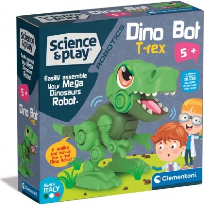Clementoni - T-Rex Dinosaur Robot Legetøj Samlesæt