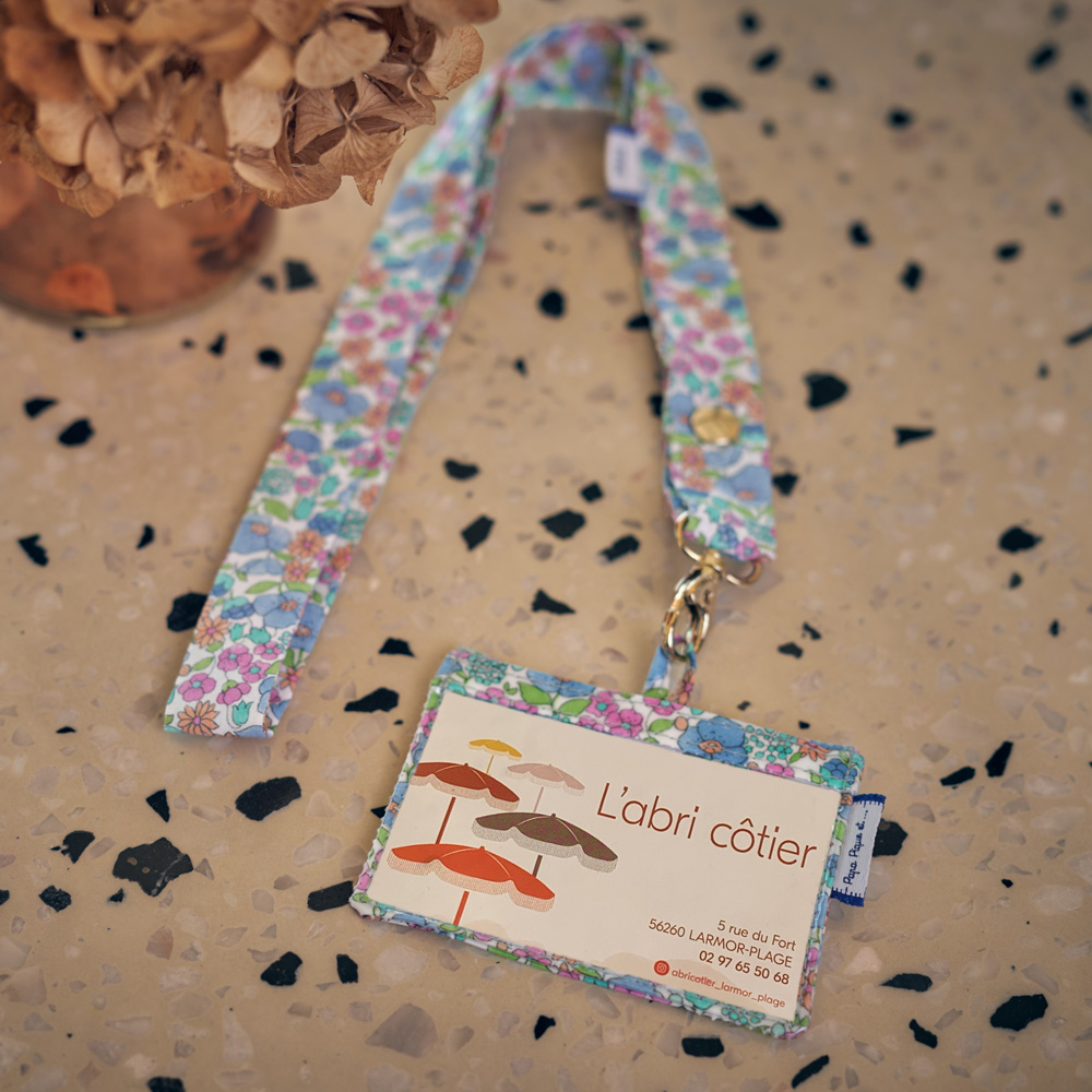 Porte-Clés Collier Pastel Fleuri