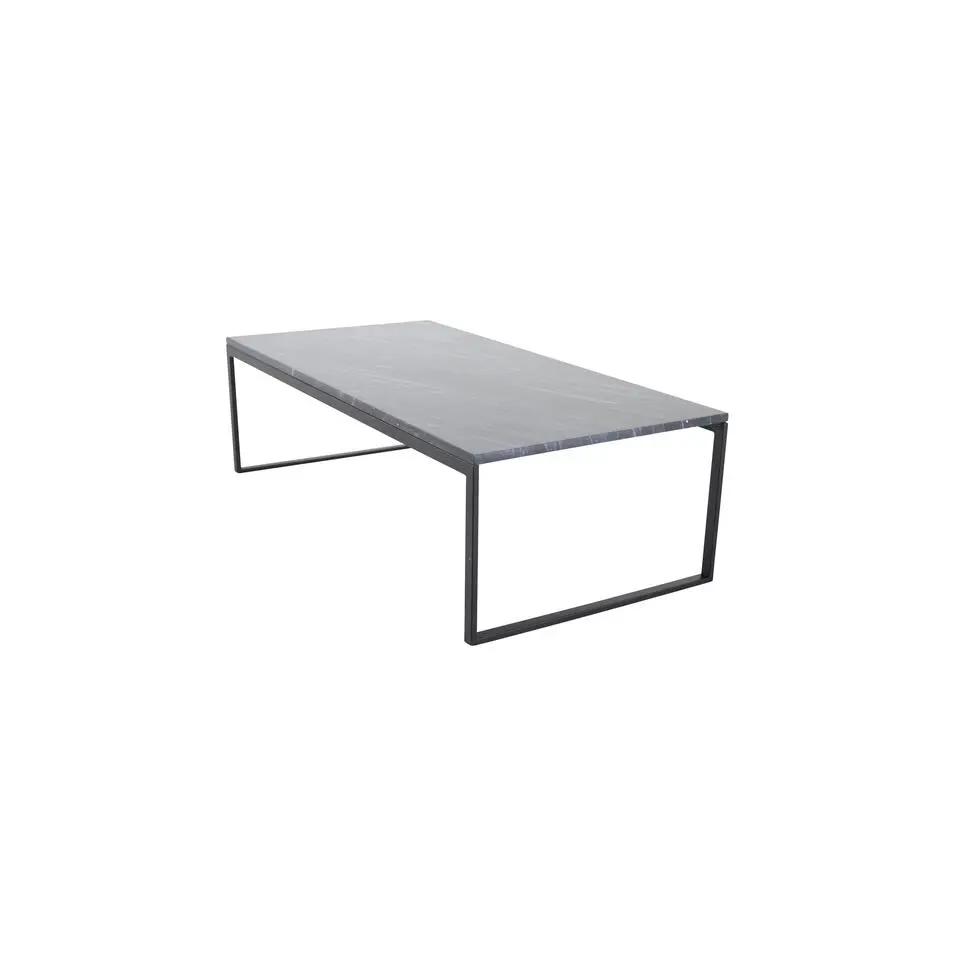 Salontafel Grijs Marmer Zwart - 120x60x36cm - Estelle