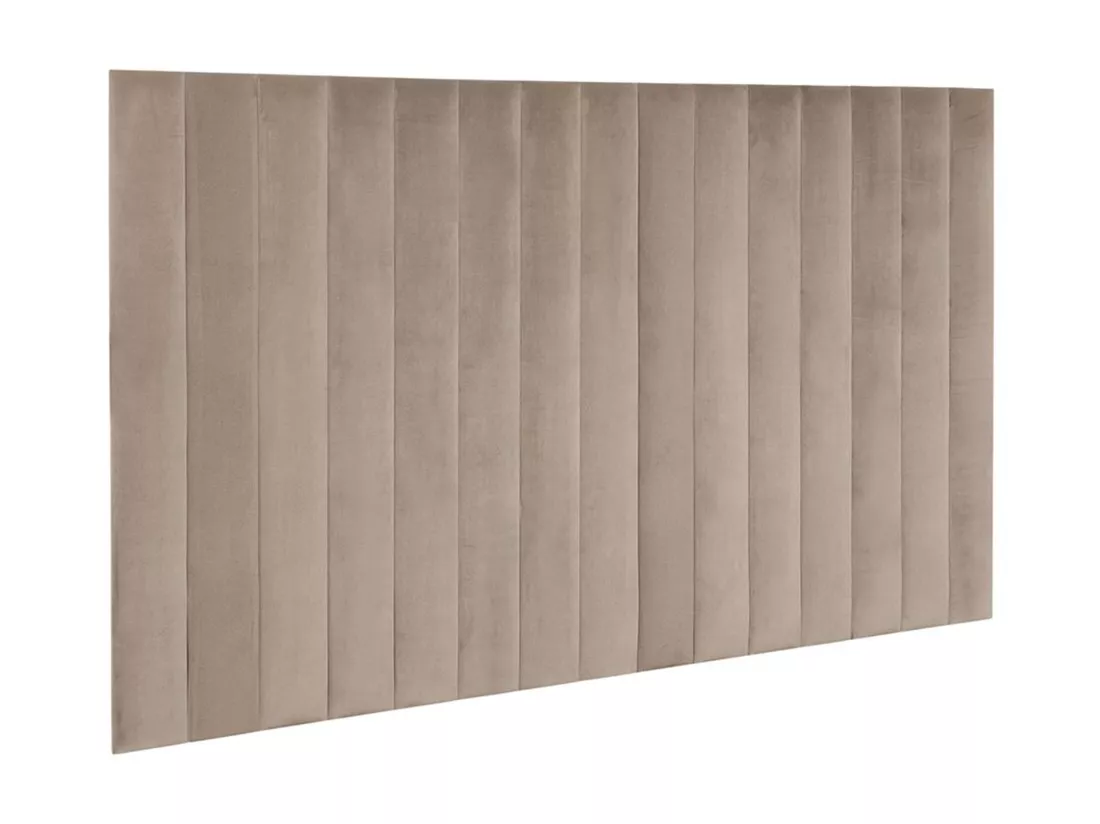 Panneaux muraux tête de lit - 220 cm - Velours - Beige - GONDA de Pascal Morabito