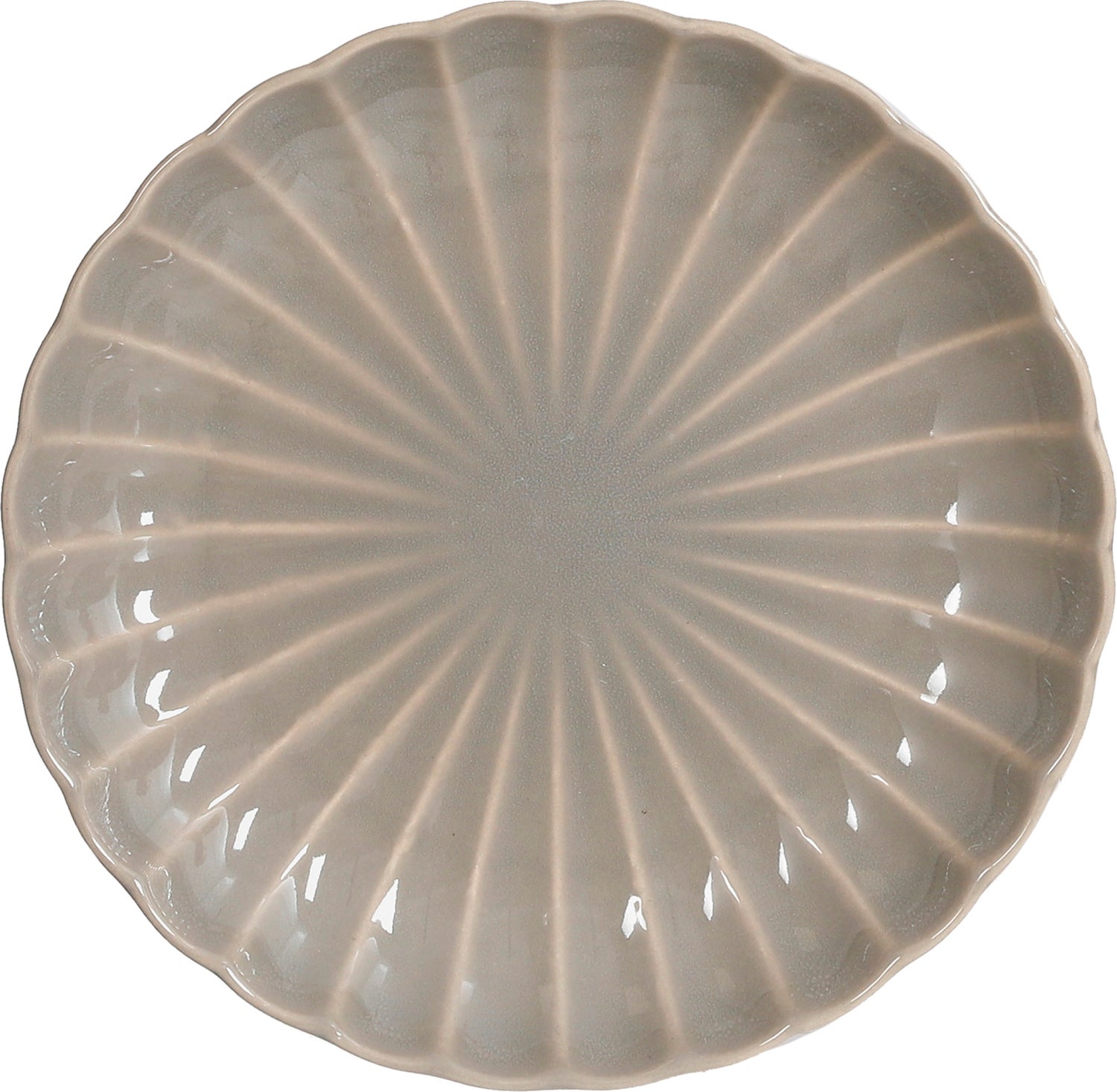 Mica Decorations dinerbord grijs Pesca D 27,5 H 4 cm