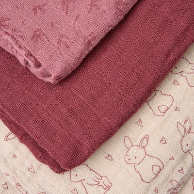 Pippi Musselintepper 6-Pack, Old Rose