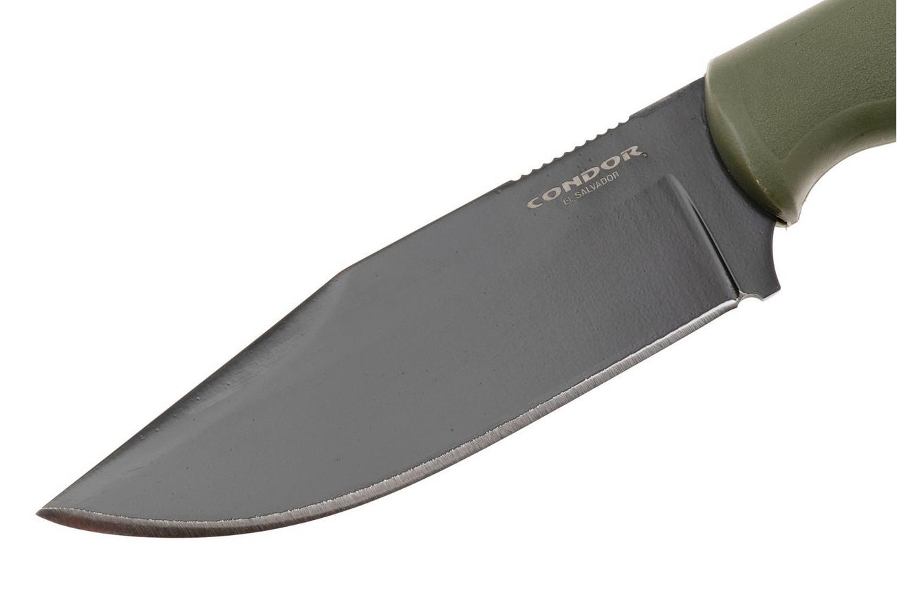 Condor Fighter Knife CTK1831-4.9AGHC Cerakote 1075, Army Green Polypropylene, vaststaand mes