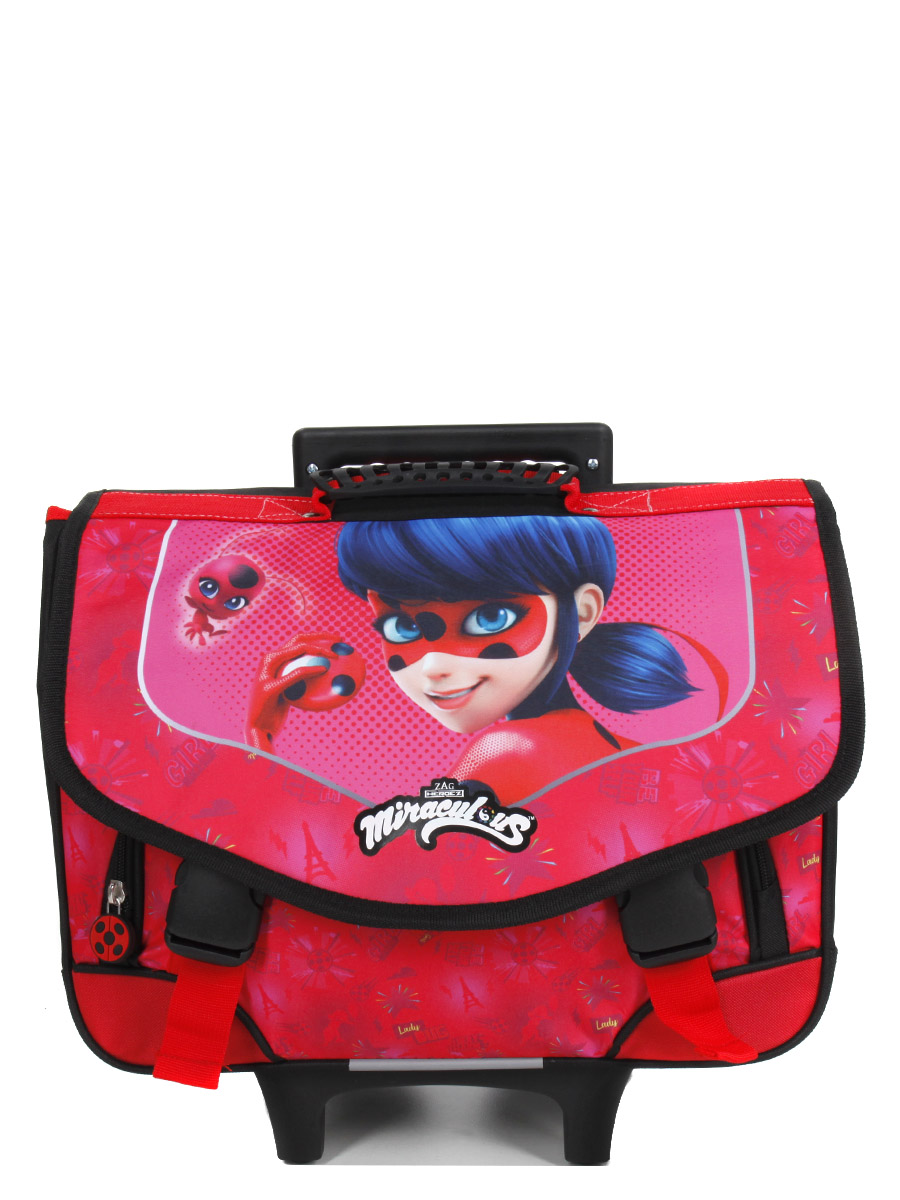 Cartable À roulettes Miraculous Coccinelle 41 cm