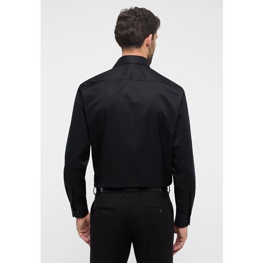 Eterna Langærmet Comfort Fit Skjorte, Sort, 46