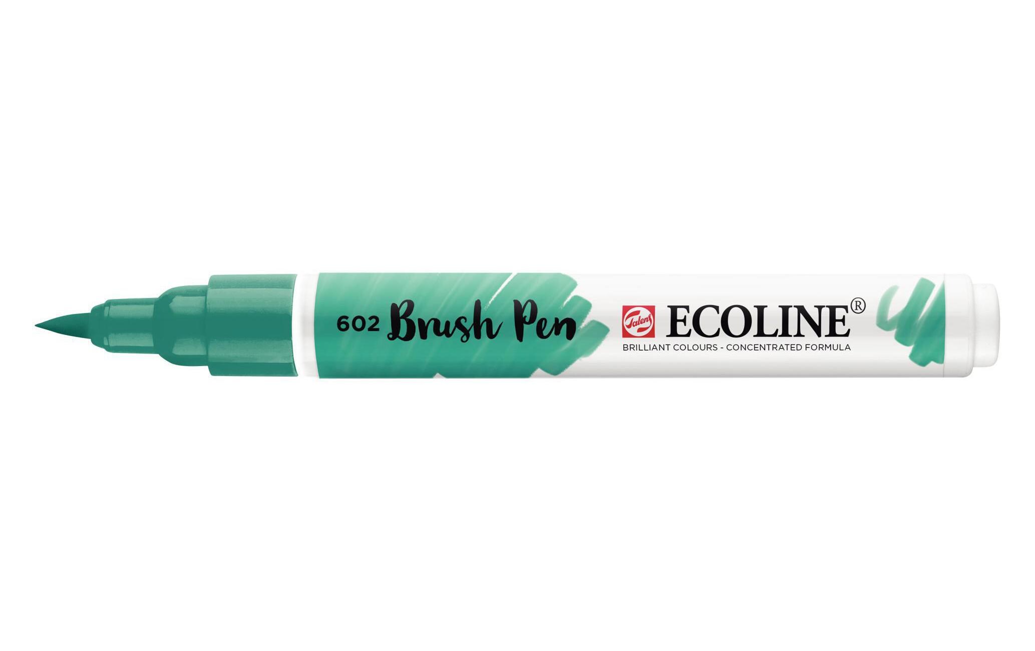 Brushpen Ecoline DunkelgrünFlüssige Wasserfarbe im praktischen Brush Pen