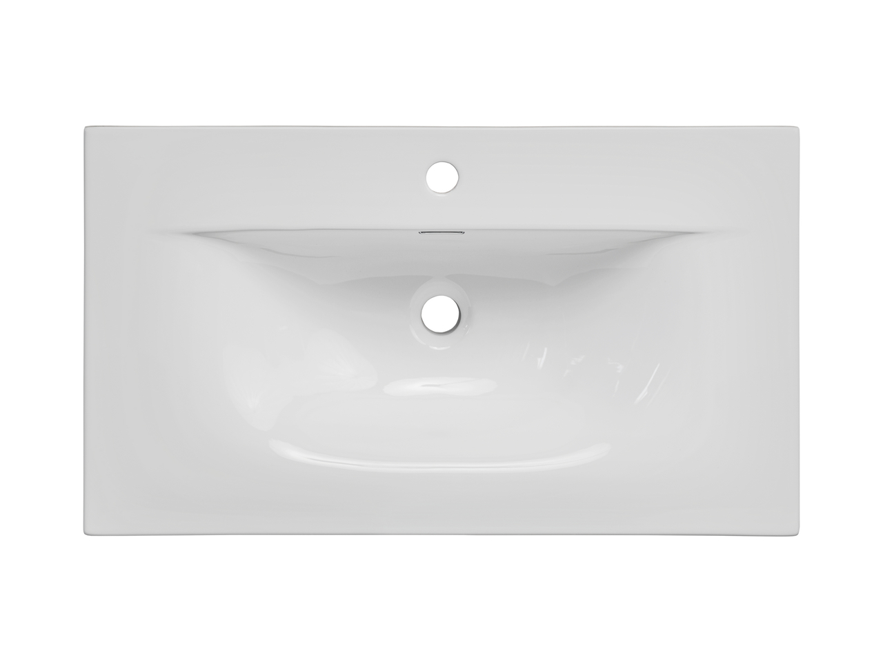 Comad Sky keramische wastafel 80cm wit glans
