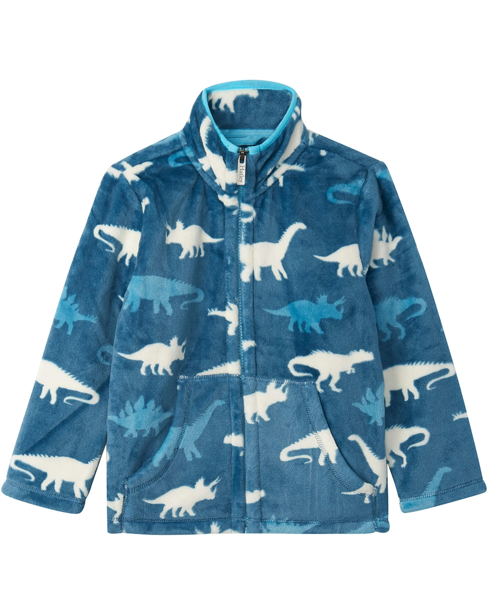 Fleecejacke DINO SILHOUETTES FUZZY in blue