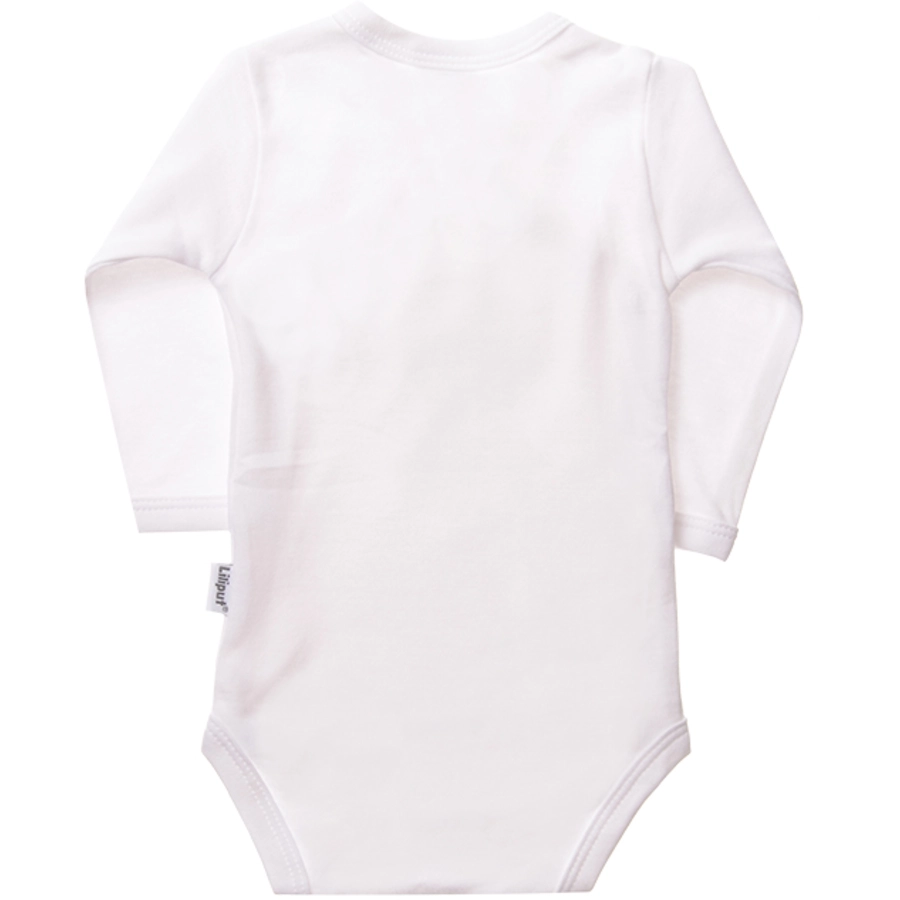 Liliput Langarm-Wickelbody 2er-Pack weiß grau