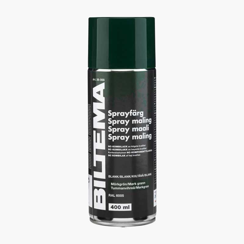 Spraymaling, blank, mørk grønn, 400 ml